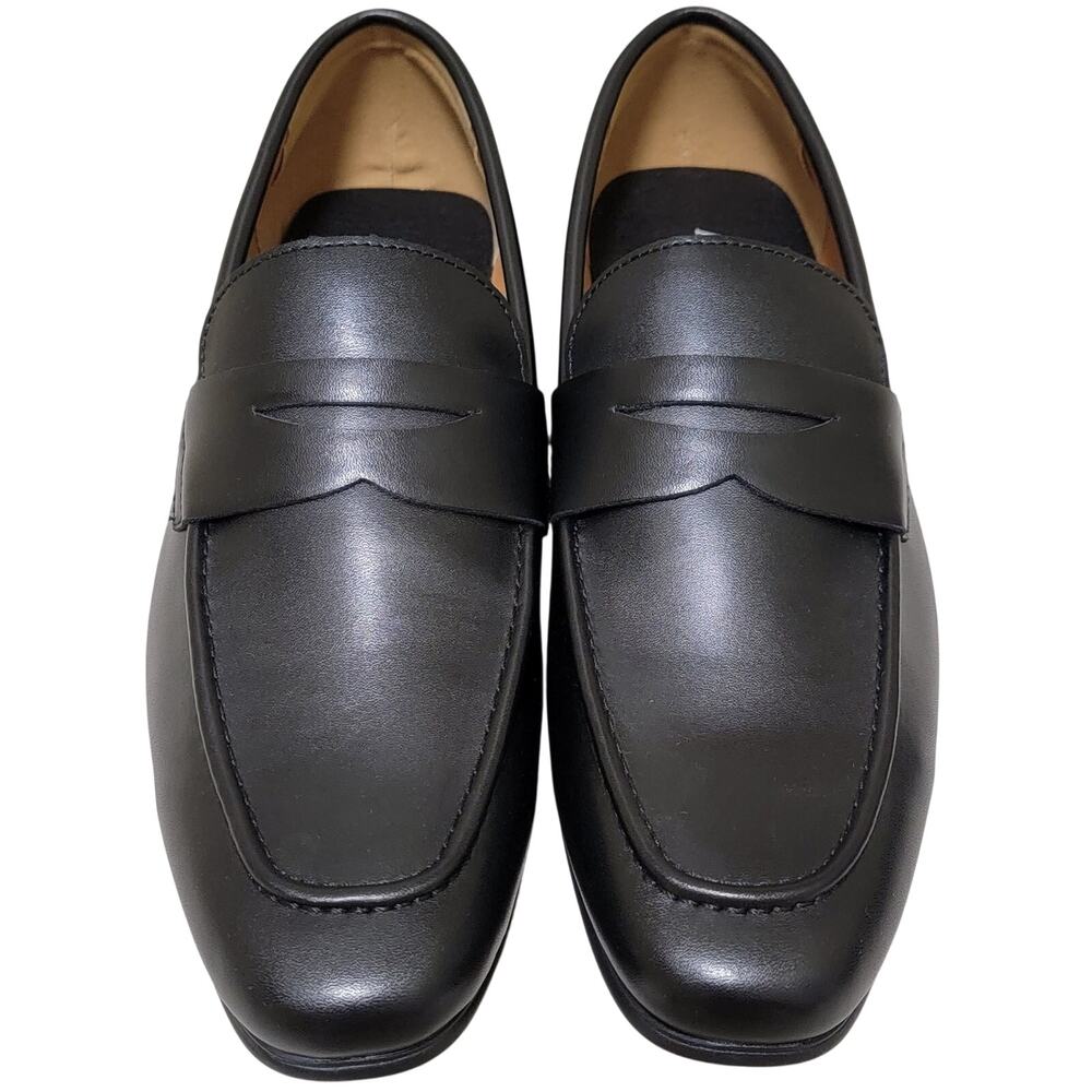 Alfani Men Parkerr Slip On Penny Loafers Size US 8M Black Smooth Faux Leather - Picture 4 of 6